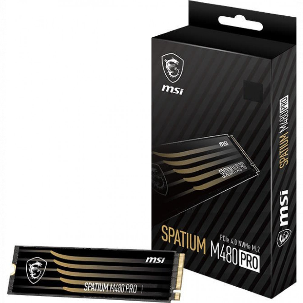 Жесткий диск MSI SPATIUM M480 PRO S78-440L1G0-P83 SSD (твердотельные), 1 ТБ, M.2, PCIe - миниатюра 2