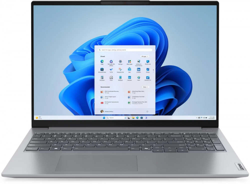 Ноутбук Lenovo ThinkBook 16 G7 ARP 21MW009QSA 16 ", WUXGA 1920x1200 (16:10), AMD, Ryzen 7, 16 Гб, 512 ГБ, AMD Radeon 680M — фото товара