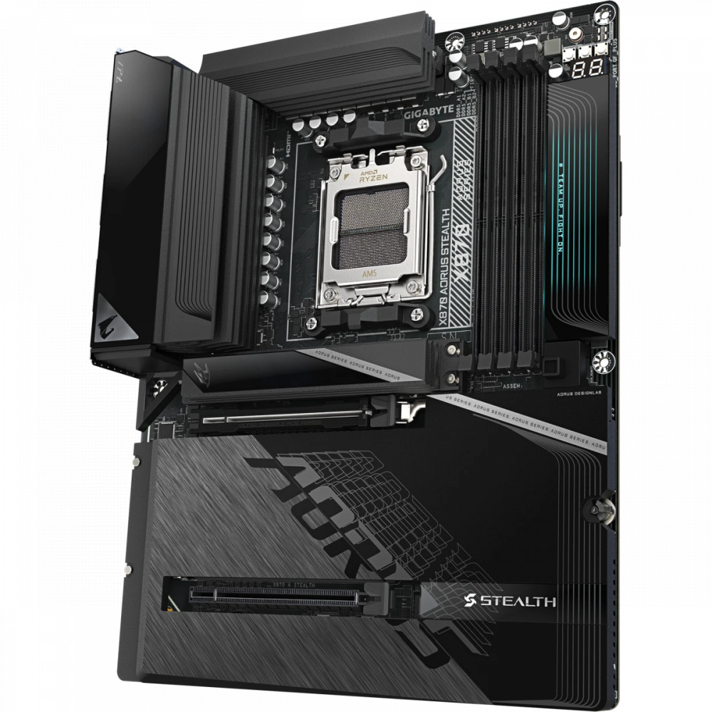 Материнская плата Gigabyte X870 AORUS STEALTH ATX, AMD AM5 - миниатюра 3