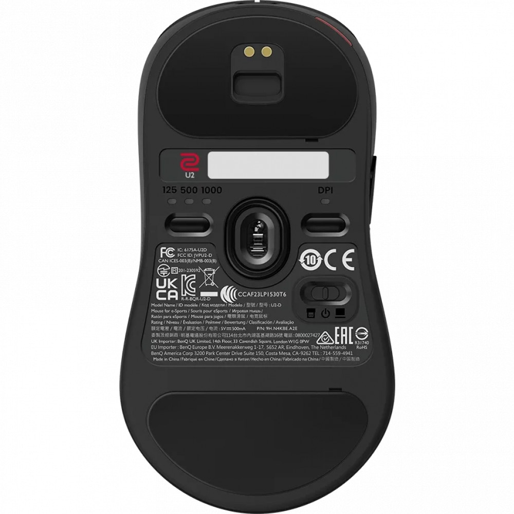 Мышь ZOWIE U2 Wireless Black 9H.N4KBE.A2E Игровые, Беспроводная - миниатюра 4