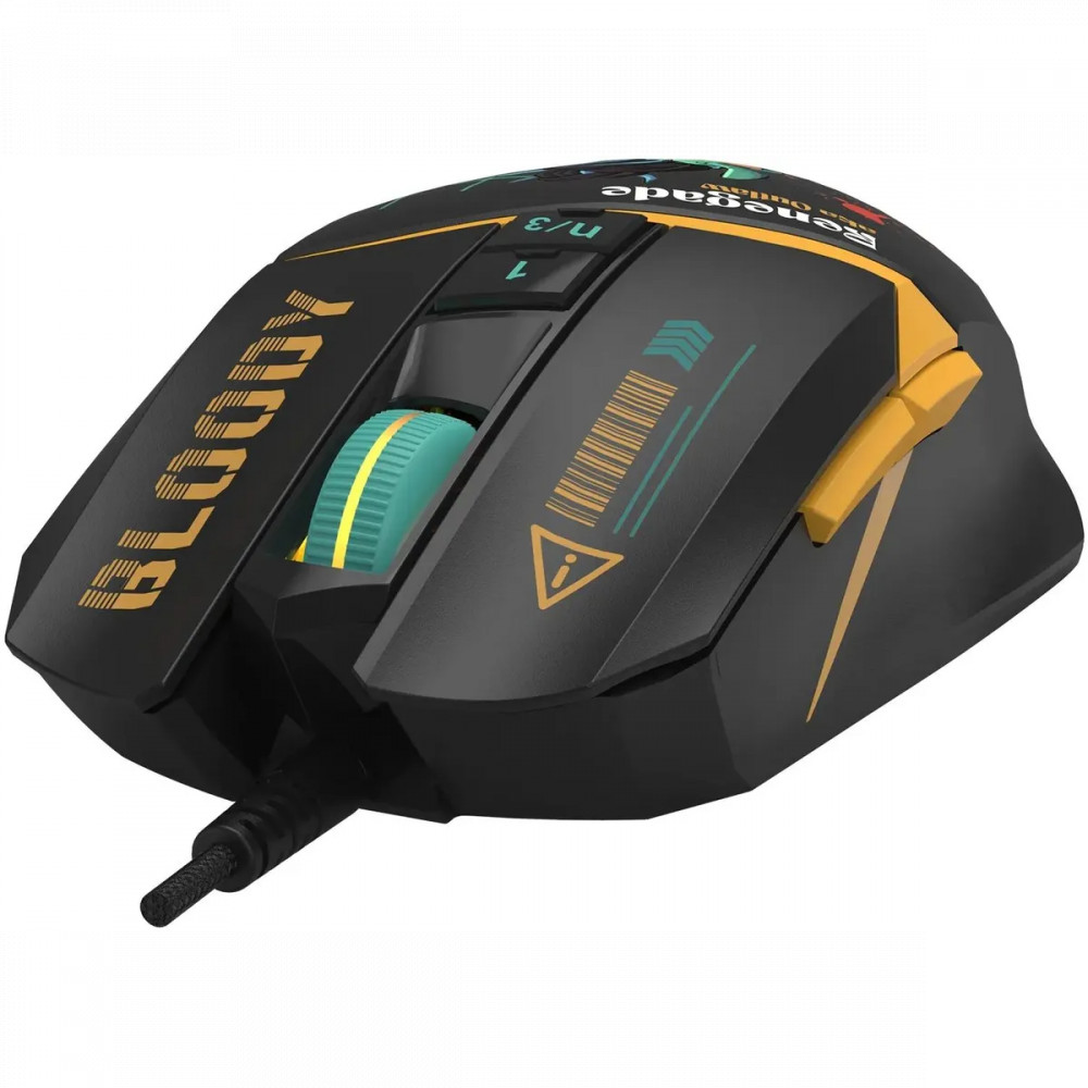 Мышь Bloody W63Max Renegade Black Midnight SAVAGE W63 MAX/ RENEGADE MIDNIGHT ACTIVATED Игровые, Проводная - миниатюра 4