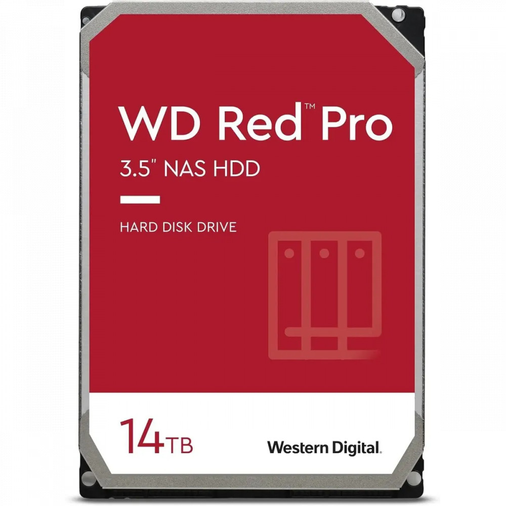 Жесткий диск Western Digital Red Pro WD142KFGX HDD (классические), 14 ТБ, 3.5 дюйма, SATA — фото товара