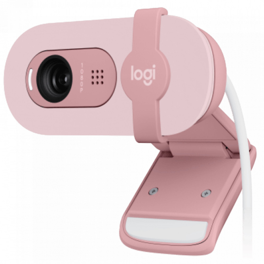 Веб камеры Logitech Brio 100 Rose 960-001623 - миниатюра 2