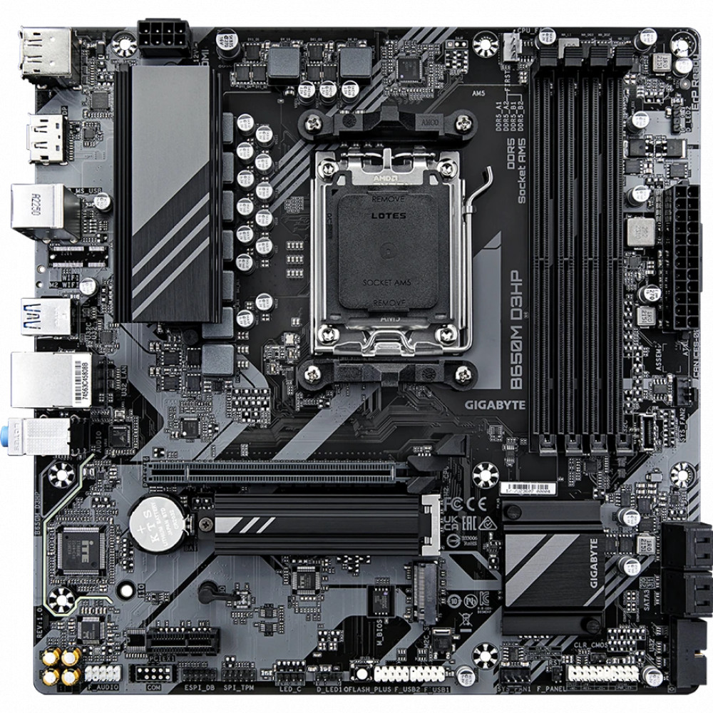 Материнская плата Gigabyte B650M D3HP rev. 1.0 DDR5 Micro-ATX, AMD AM5 — фото товара