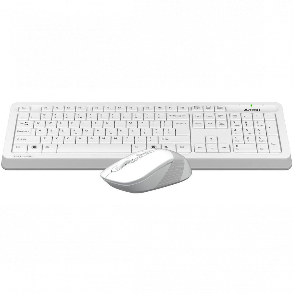 Клавиатура + мышь A4Tech Fstyler FG1010S White FG1010S-White Fstyler - миниатюра 2