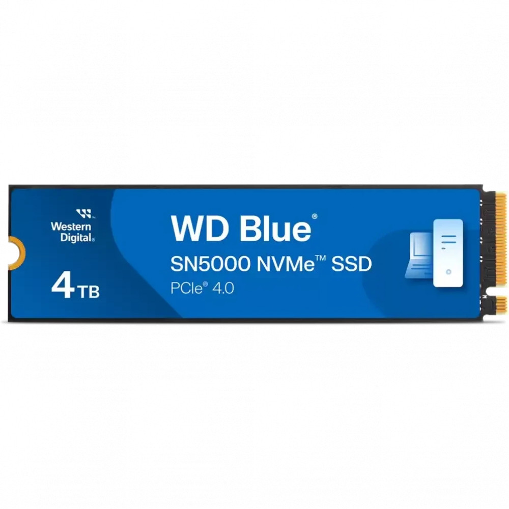 Жесткий диск Western Digital Blue SN5000 WDS400T4B0E SSD (твердотельные), 4 ТБ, M.2, PCIe — фото товара