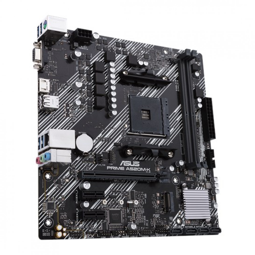 Материнская плата Asus PRIME A520M-K DDR4 Micro-ATX, AMD AM4 - миниатюра 3