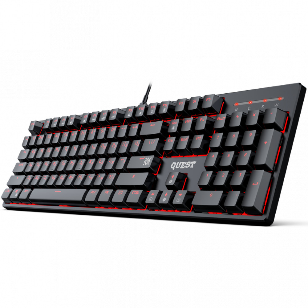Клавиатура Defender Quest GK-596 Black 45596 Проводная, USB - миниатюра 2
