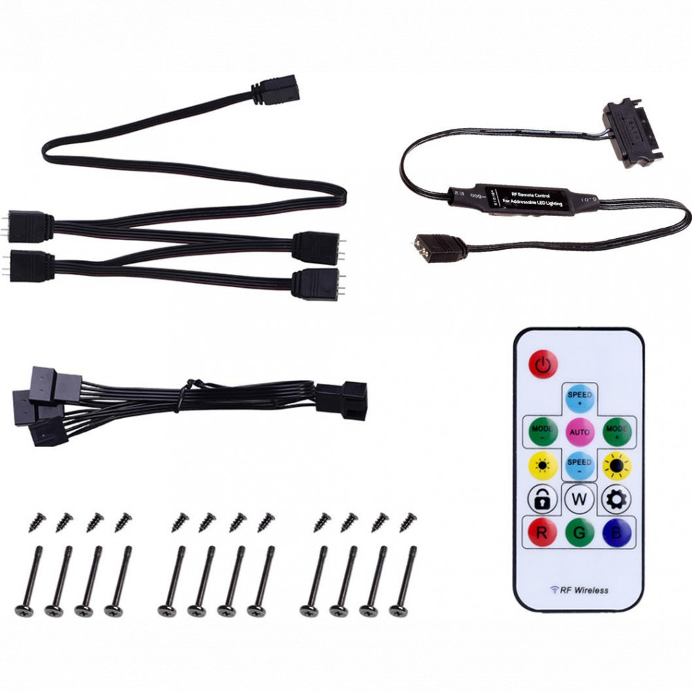 Система охлаждения ID-Cooling DF-12025-ARGB TRIO SNOW Для системного блока - миниатюра 6