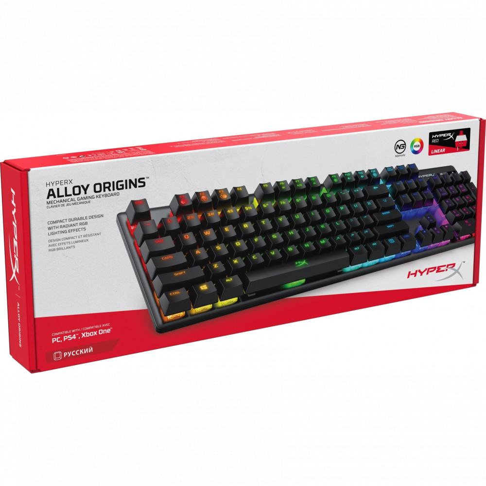 Клавиатура HyperX Alloy Origins PBT HX Aqua 639N5AA Проводная, USB - миниатюра 4