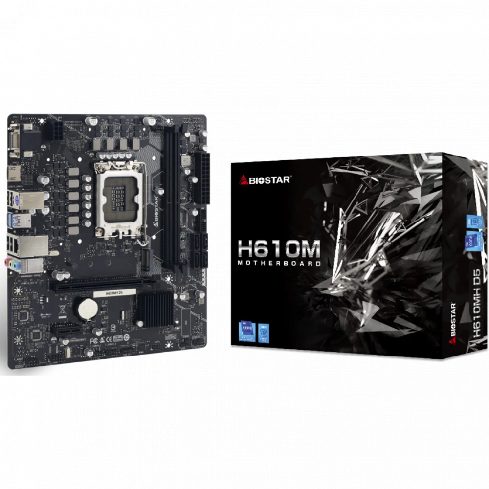 Материнская плата BIOSTAR H610MH D5 Micro-ATX, LGA 1700 - миниатюра 4
