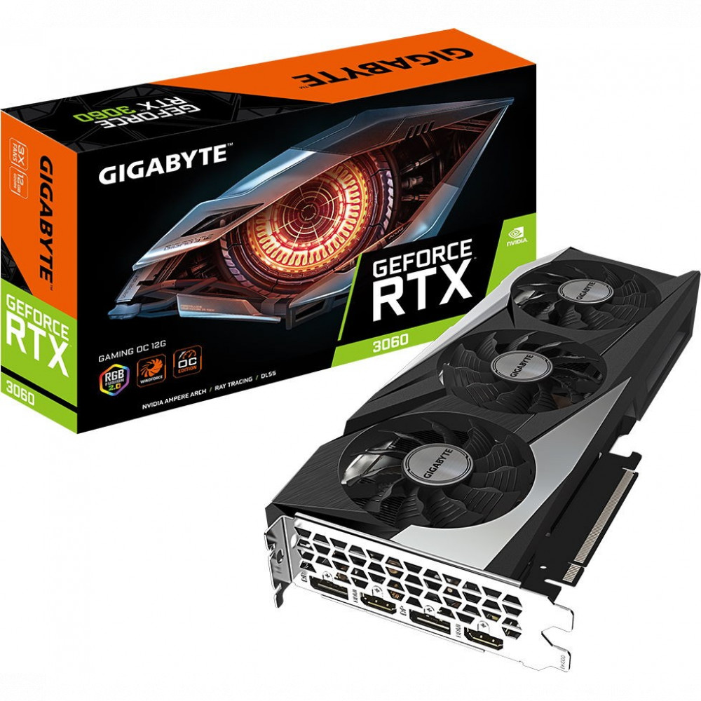 Видеокарта Gigabyte NVIDIA GeForce RTX 3060 GV-N3060GAMING OC-12GD 2.0 12 ГБ - миниатюра 8