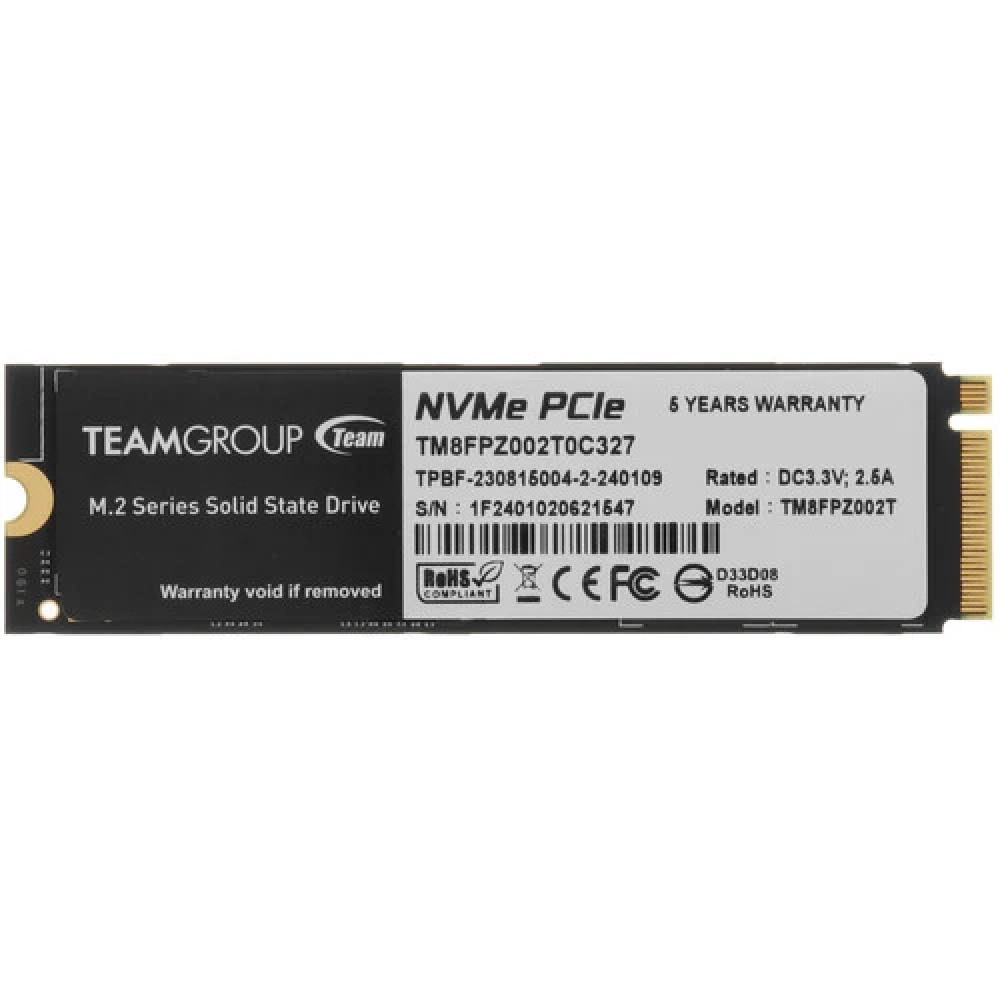 Жесткий диск Team Group T-FORCE CARDEA A440 TM8FPZ002T0C327 SSD (твердотельные), 2 ТБ, M.2, PCIe — фото товара