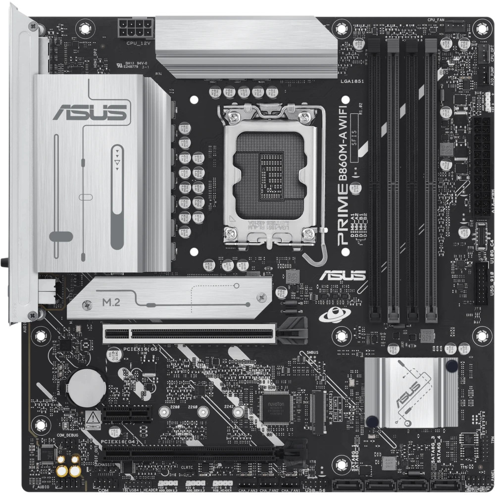 Материнская плата Asus PRIME B860M-A WIFI Micro-ATX, LGA 1851 — фото товара