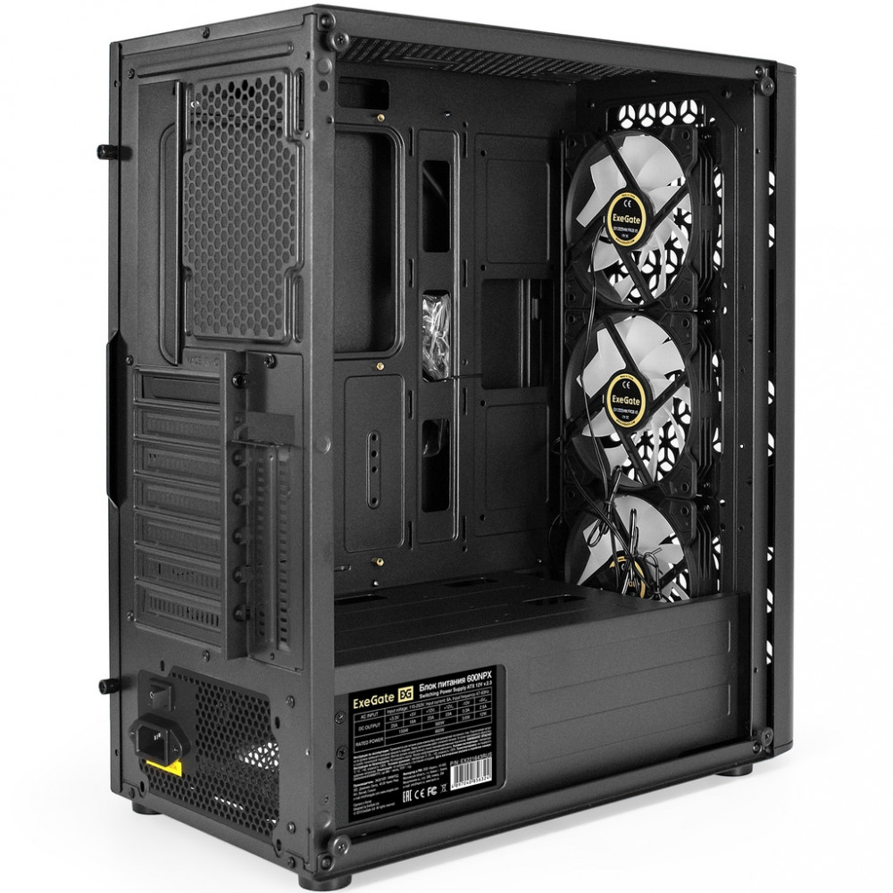 Корпус ExeGate EVO-9202-NPX600 EX294972RUS Mid-Tower - миниатюра 3