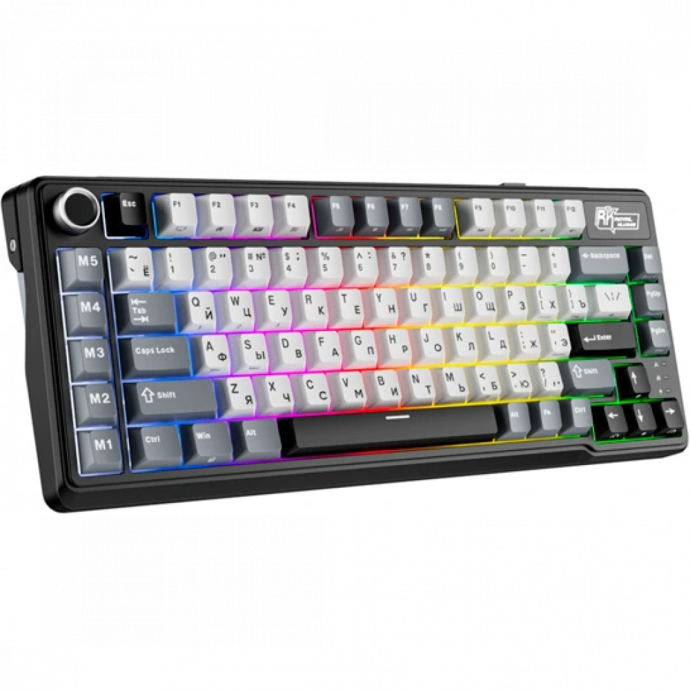 Клавиатура Royal Kludge L75 Knight Black (Cream Switch) 6935280827075 Беспроводная, Bluetooth - миниатюра 3