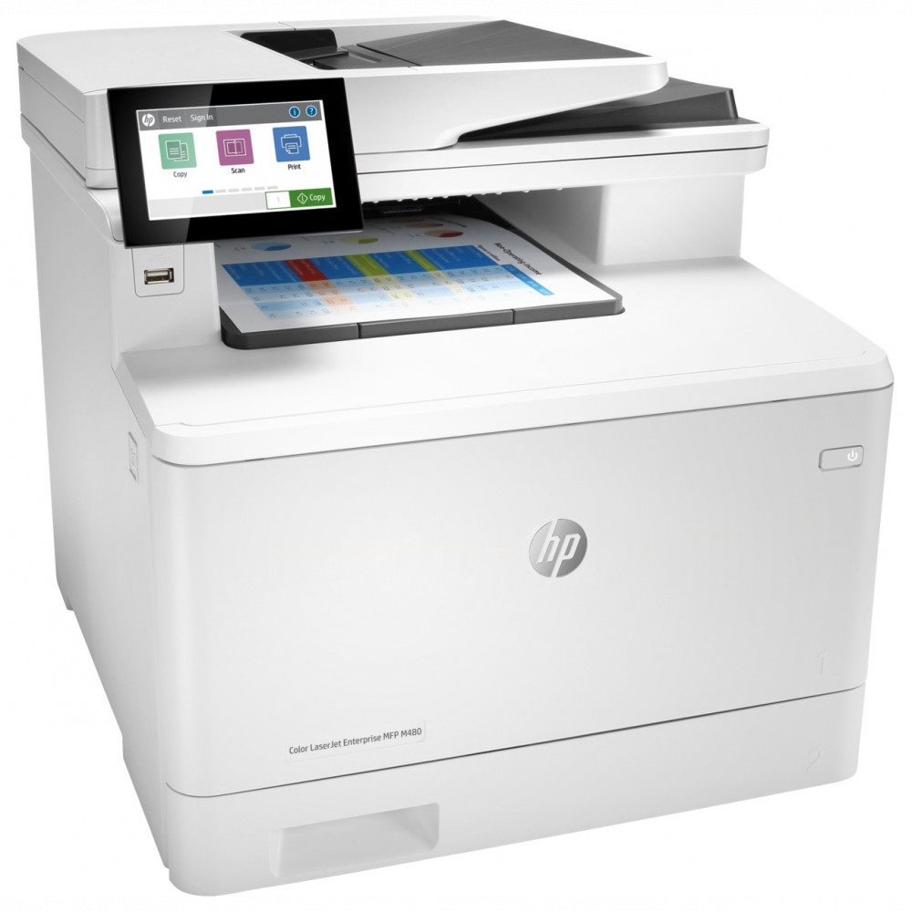 МФУ HP Color LaserJet Enterprise M480F 3QA55A А4, Лазерный, Цветная — фото товара