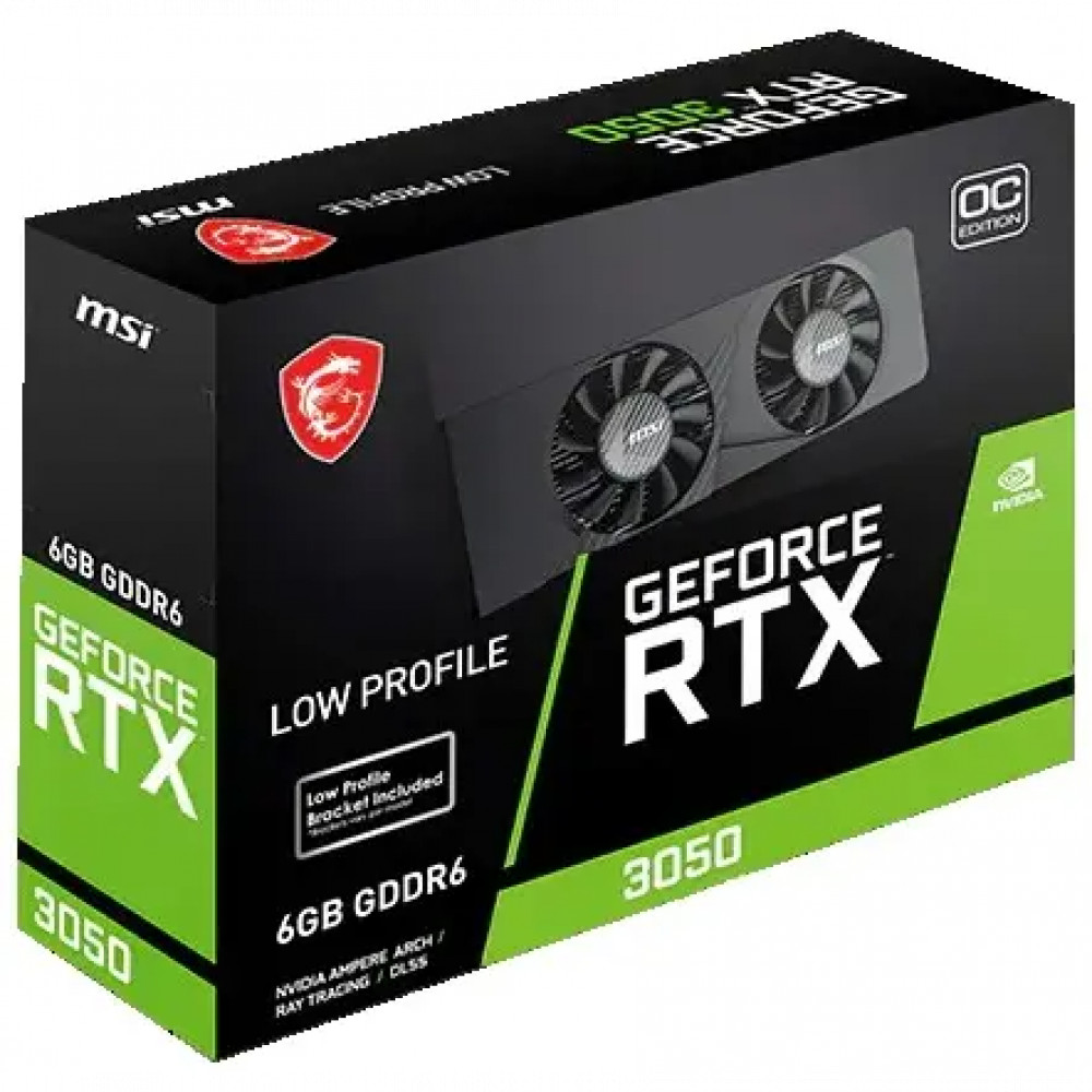 Видеокарта MSI Geforce RTX 3050 LP E OC RTX 3050 LP E 6G OC 6 ГБ - миниатюра 5