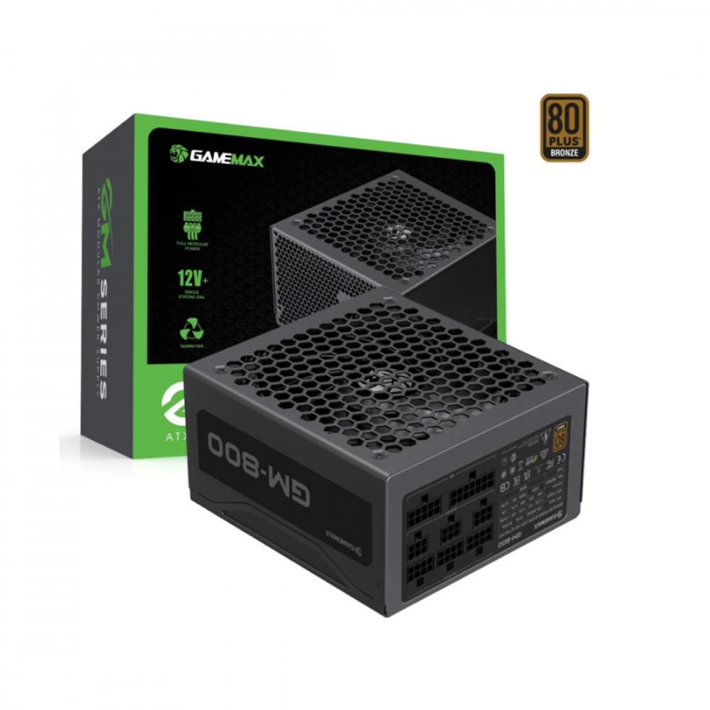 Блок питания GameMax GM-800 Bronze 2140-0800B0012 800 Вт, 80+ Bronze — фото товара