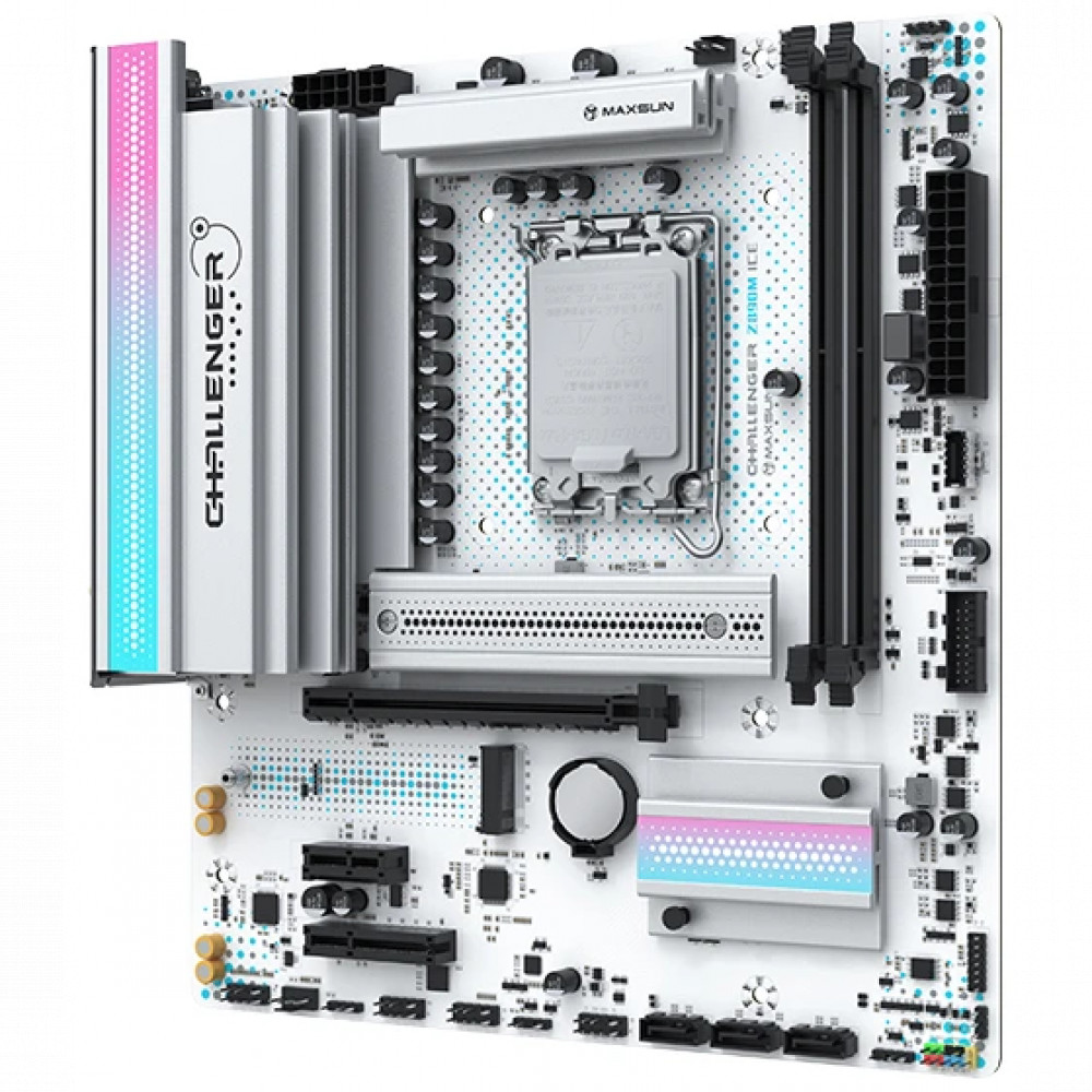Материнская плата Maxsun Challenger Z890M WIFI ICE MS-Challenger Z890M WIFI ICE Micro-ATX, LGA 1851 - миниатюра 4