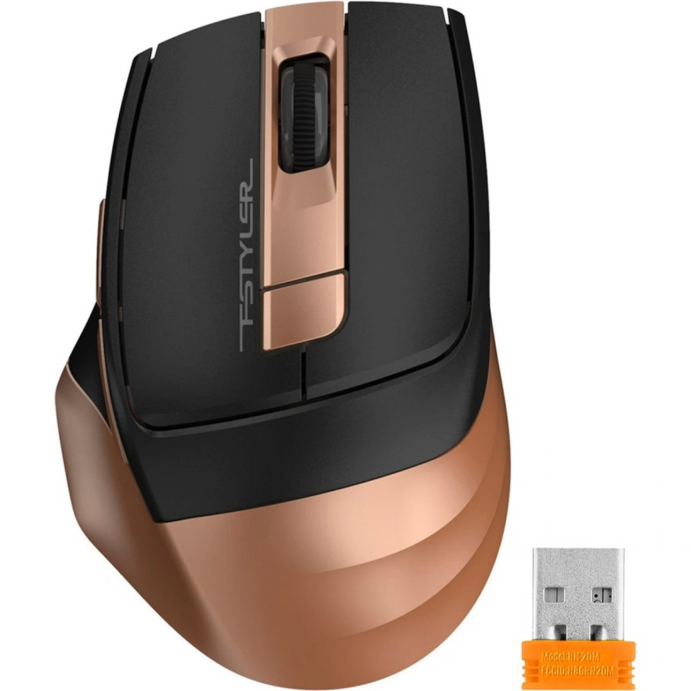 Мышь A4Tech Fstyler FG35 bronze/black FG35 BRONZE Бюджетные, Беспроводная — фото товара