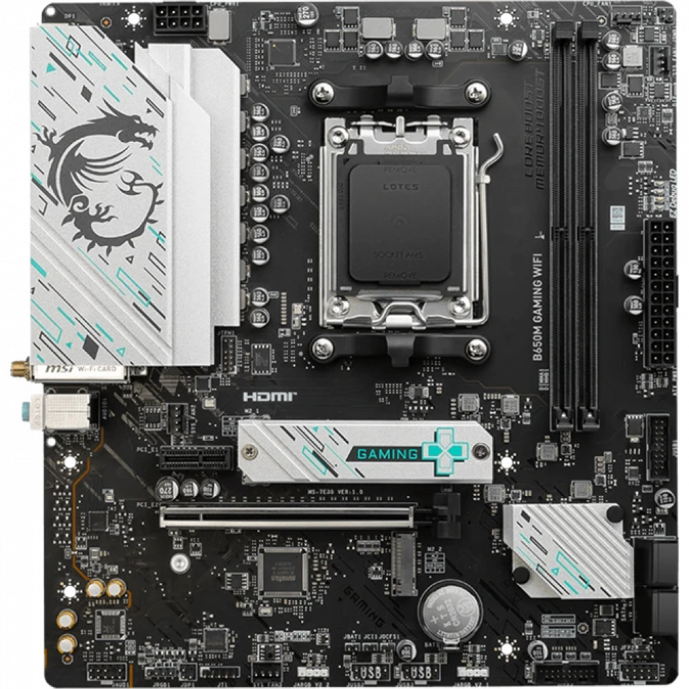 Материнская плата MSI B650M GAMING WIFI Micro-ATX, AMD AM5 — фото товара