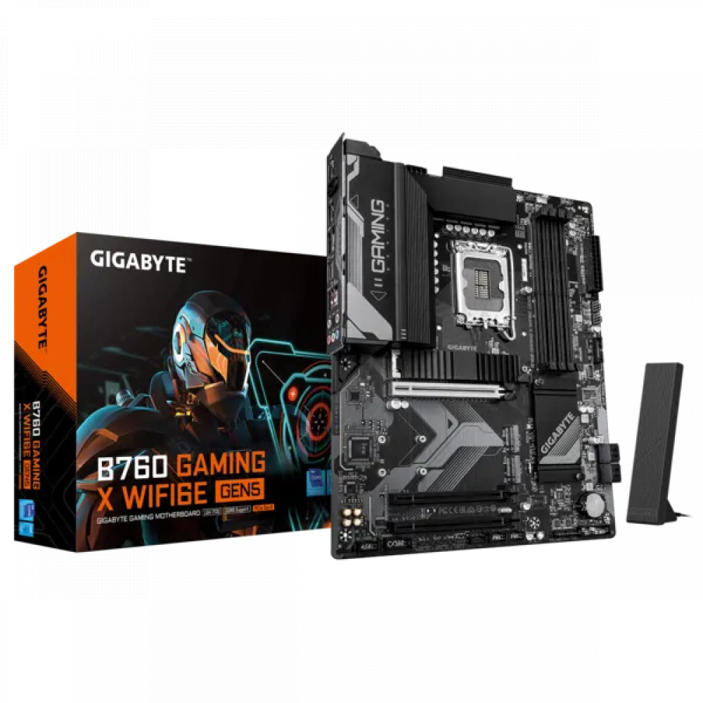 Материнская плата Gigabyte B760 GAMING X WIFI6E GEN5 ATX, LGA 1700 - миниатюра 2
