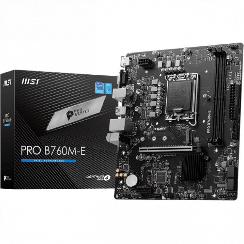 Материнская плата MSI PRO B760M-E Micro-ATX, LGA 1700 - миниатюра 5