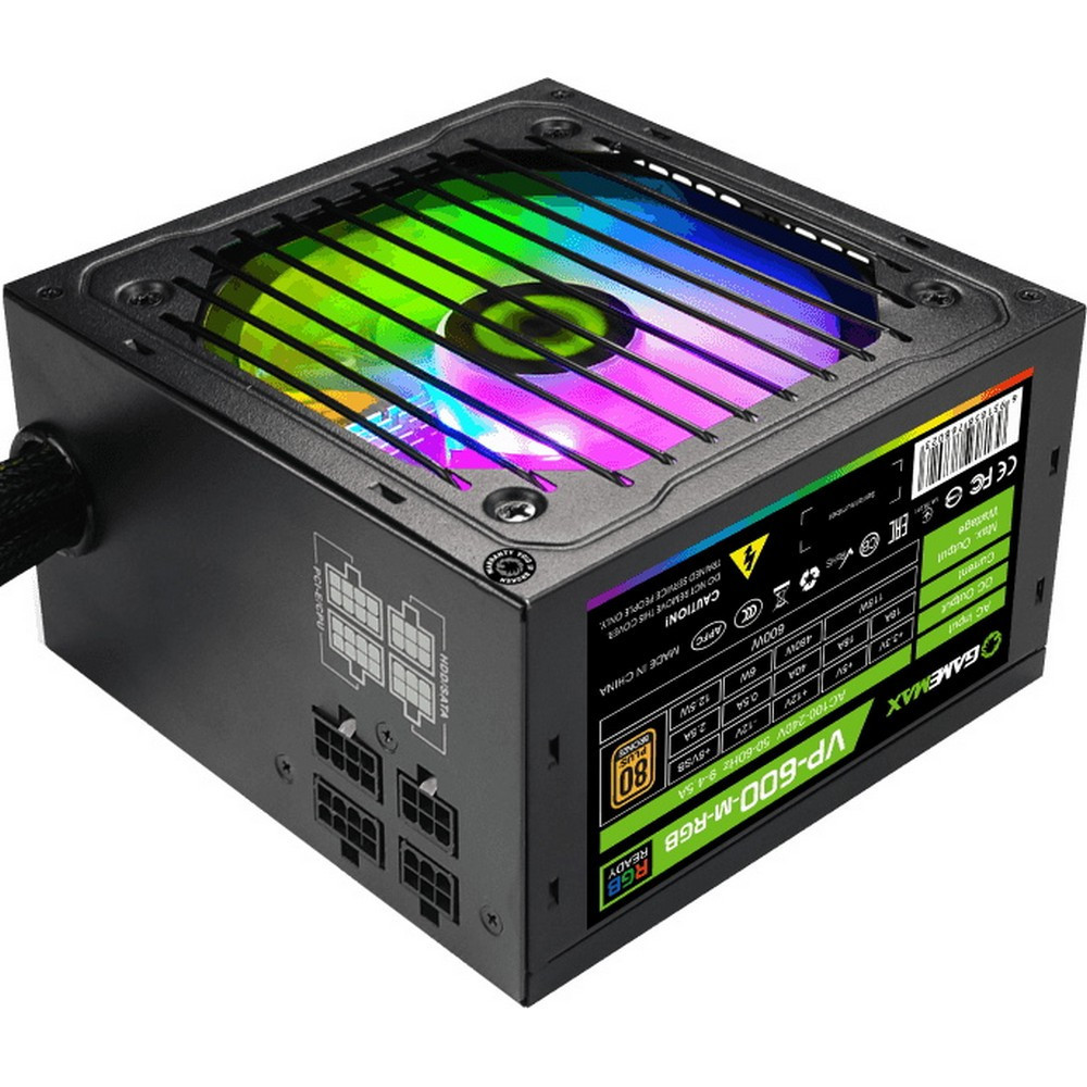 Блок питания GameMax 600W VP-600-M-RGB v2 600 Вт — фото товара
