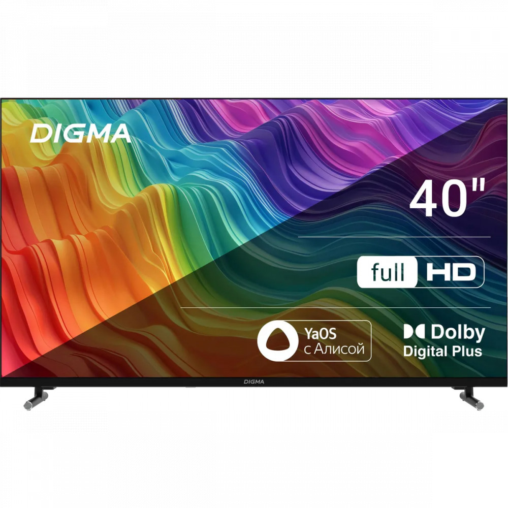 Телевизор Digma LED40SBB33 DM-LED40SBB33 40 ", Smart TV, Черный — фото товара