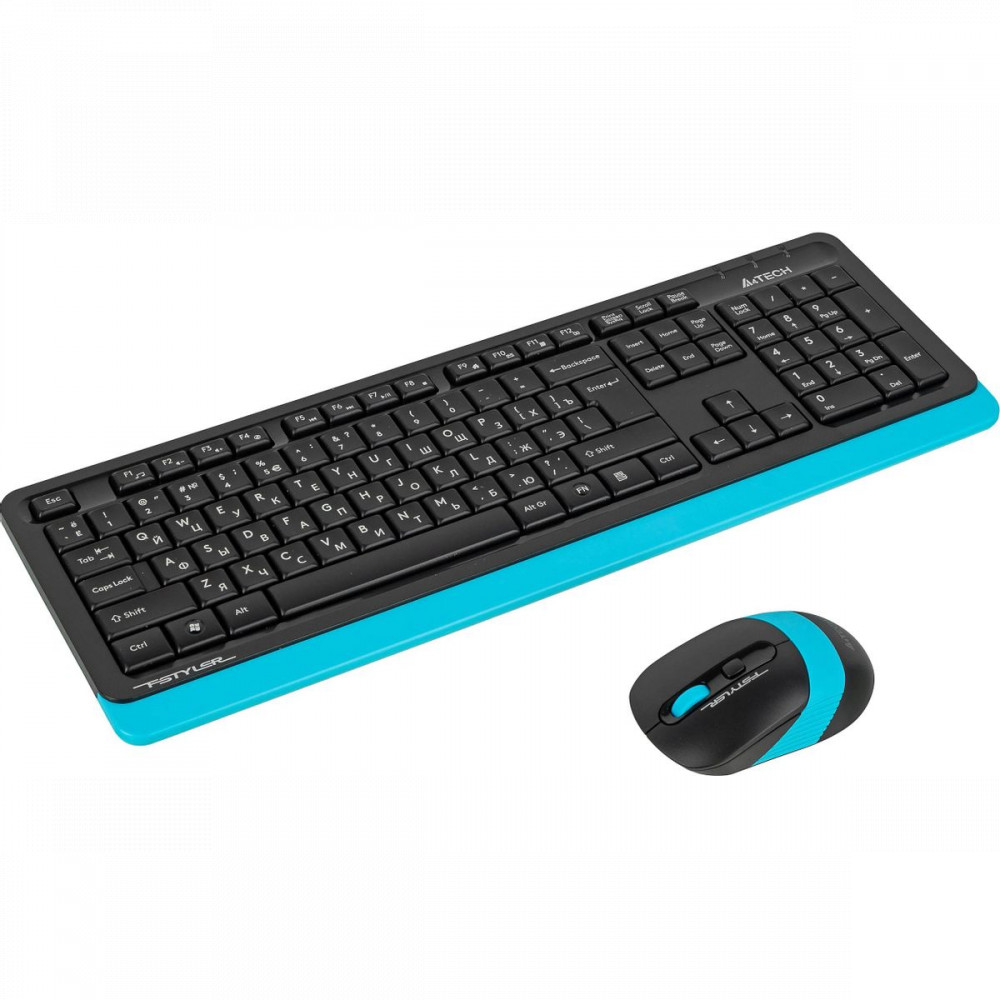 Клавиатура + мышь A4Tech Fstyler FG1010 Blue FG1010 BLUE - миниатюра 6