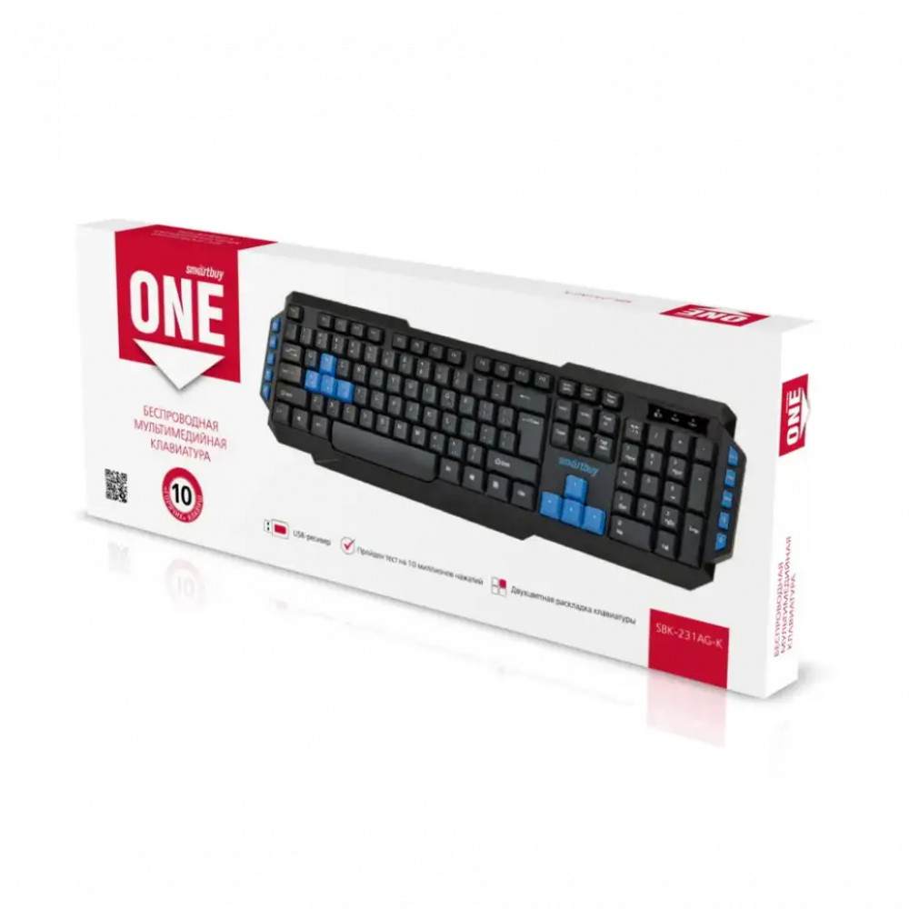 Клавиатура SmartBuy ONE 231 SBK-231AG-K Беспроводная, USB - миниатюра 3