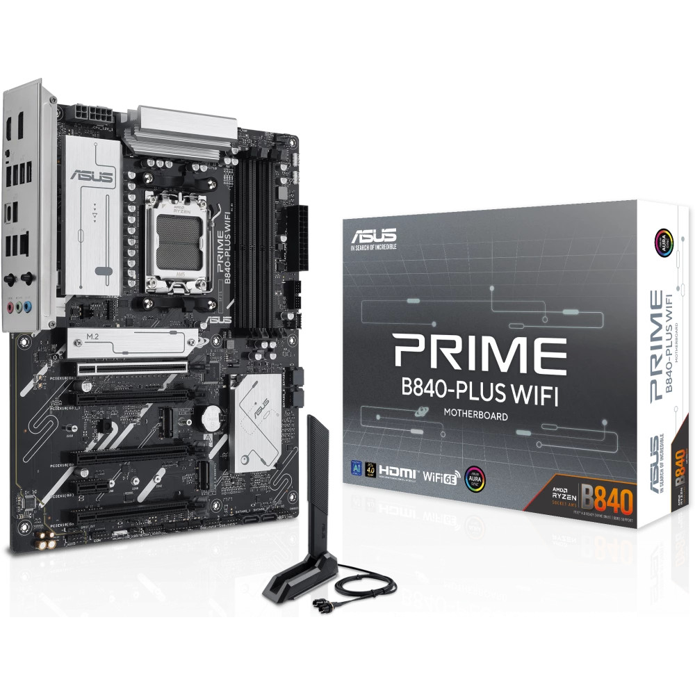 Материнская плата Asus PRIME B840-PLUS WIFI ATX, AMD AM5 — фото товара