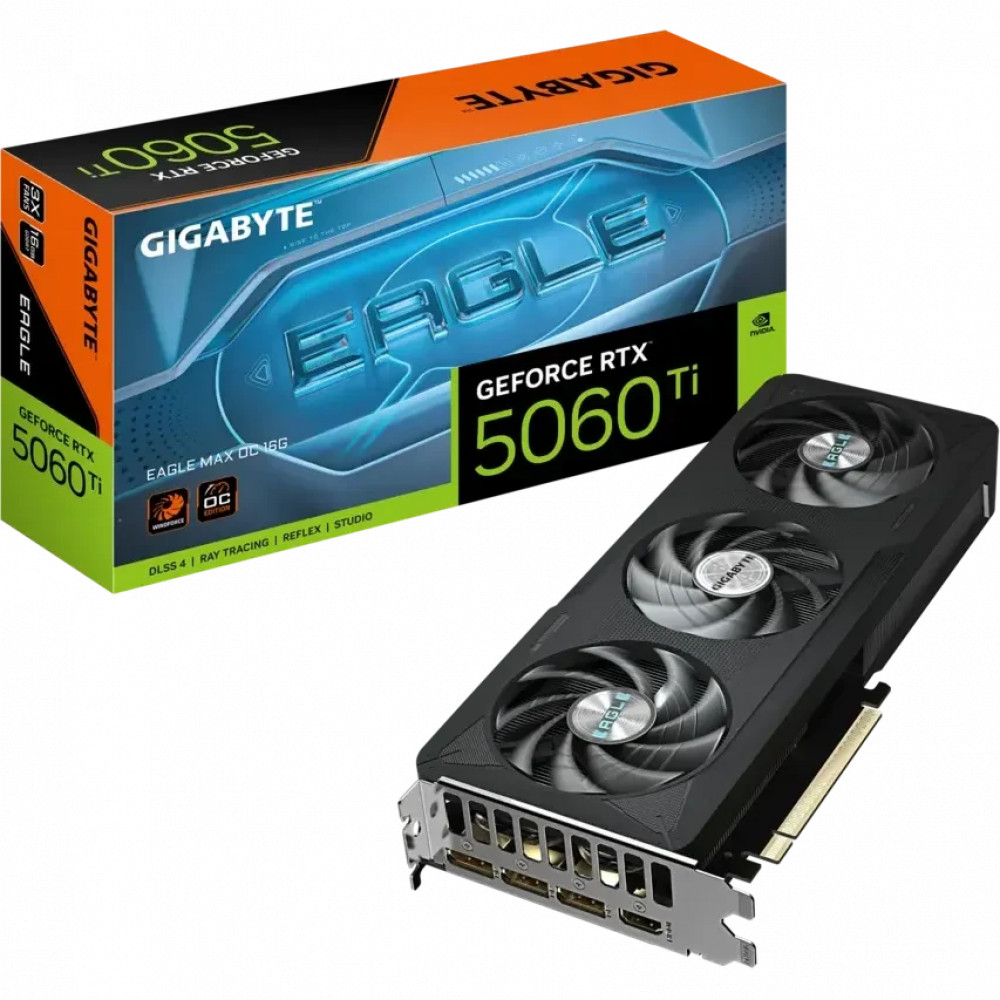 Видеокарта Gigabyte GeForce RTX 5060 Ti EAGLE MAX OC 16Gb GV-N506TEAGLEMAX OC-16GD 16 ГБ - миниатюра 5