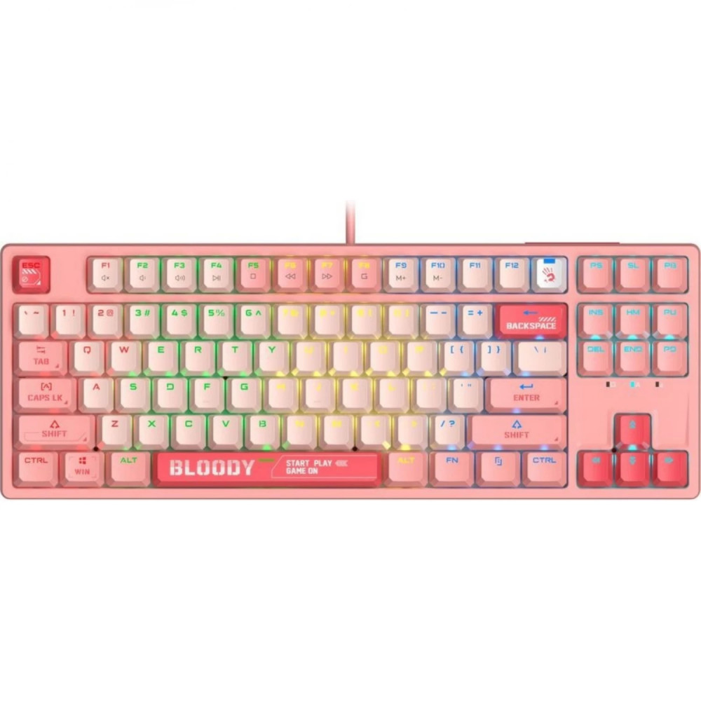 Клавиатура A4Tech Bloody S87 Energy Pink S87 USB ENERGY PINK Проводная, USB — фото товара