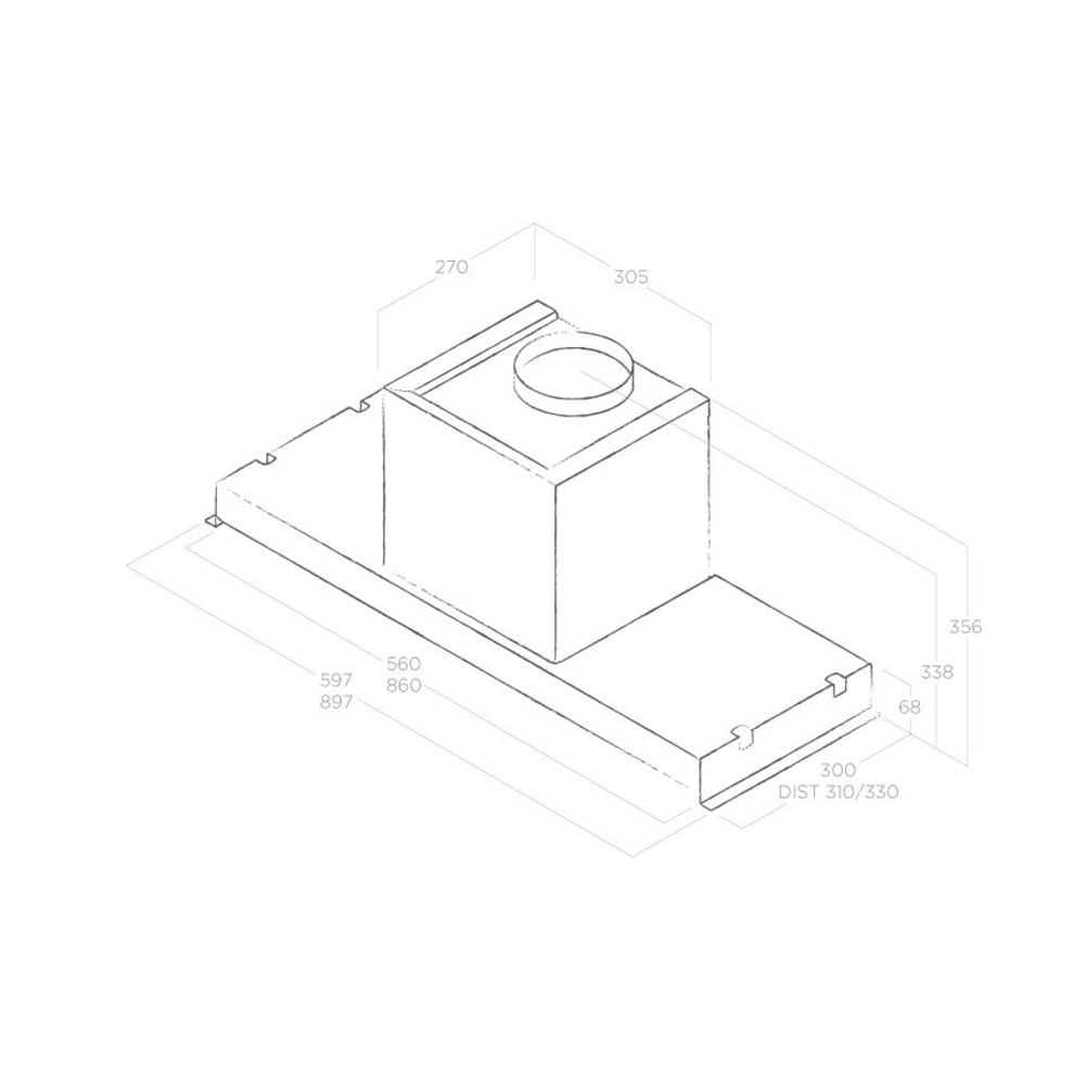 Вытяжка Elica GLASS OUT IX/A/90 GLASS OUT IX/A/90-PRF0109788 - миниатюра 2