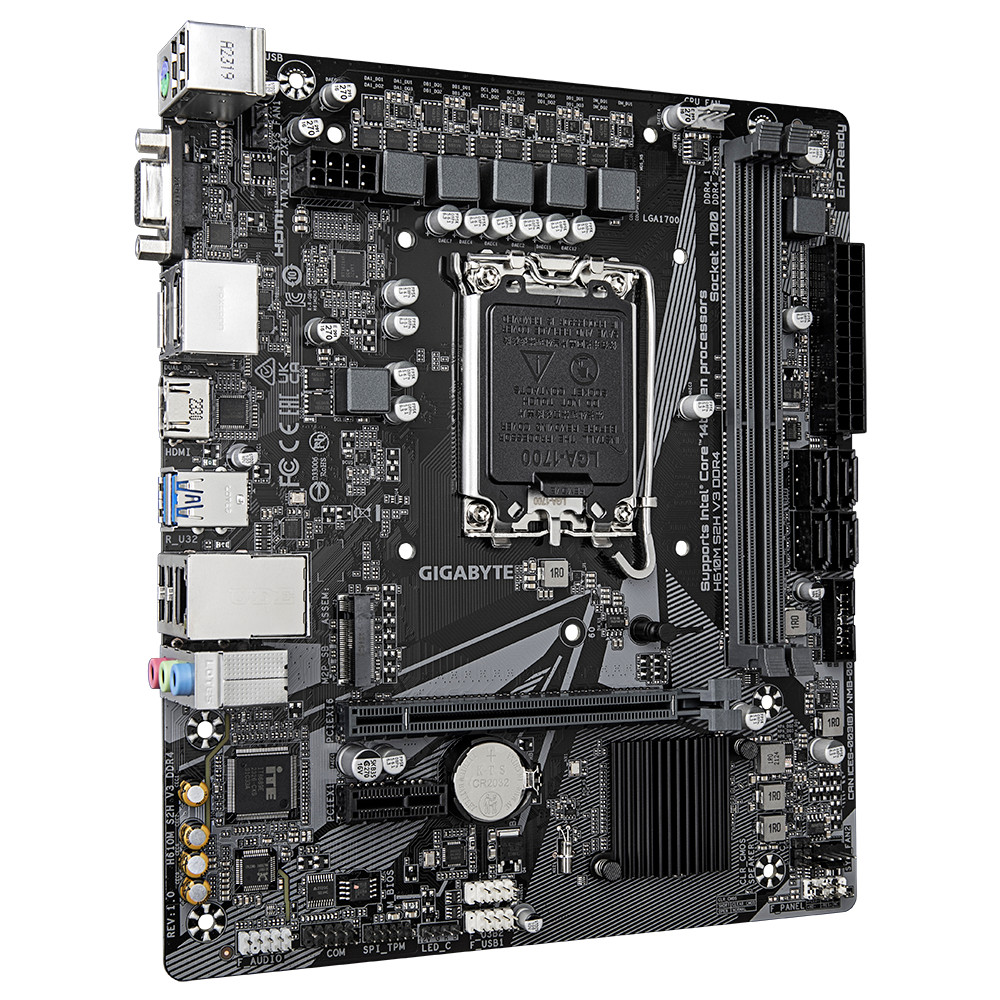 Материнская плата Gigabyte H610M S2H V3 DDR4 rev. 1.0 Micro-ATX, LGA 1700 - миниатюра 2