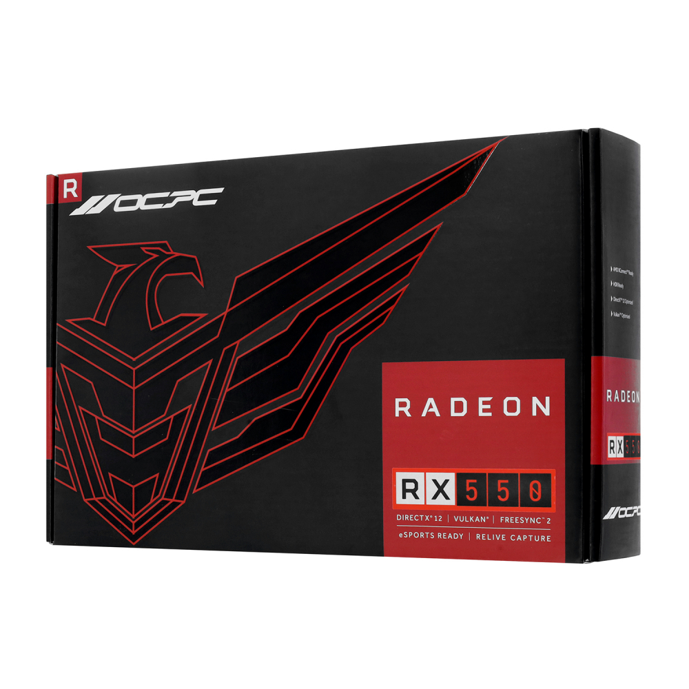 Видеокарта OCPC RX 550 SE OCVARX550G4SE 4 ГБ - миниатюра 2