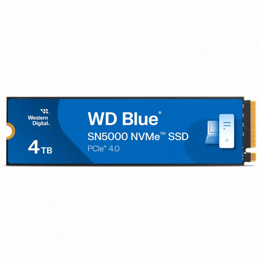 Жесткий диск Western Digital Blue SN5000 WDS400T4B0E-00BKY0 SSD (твердотельные), 4 ТБ, M.2, PCIe — фото товара