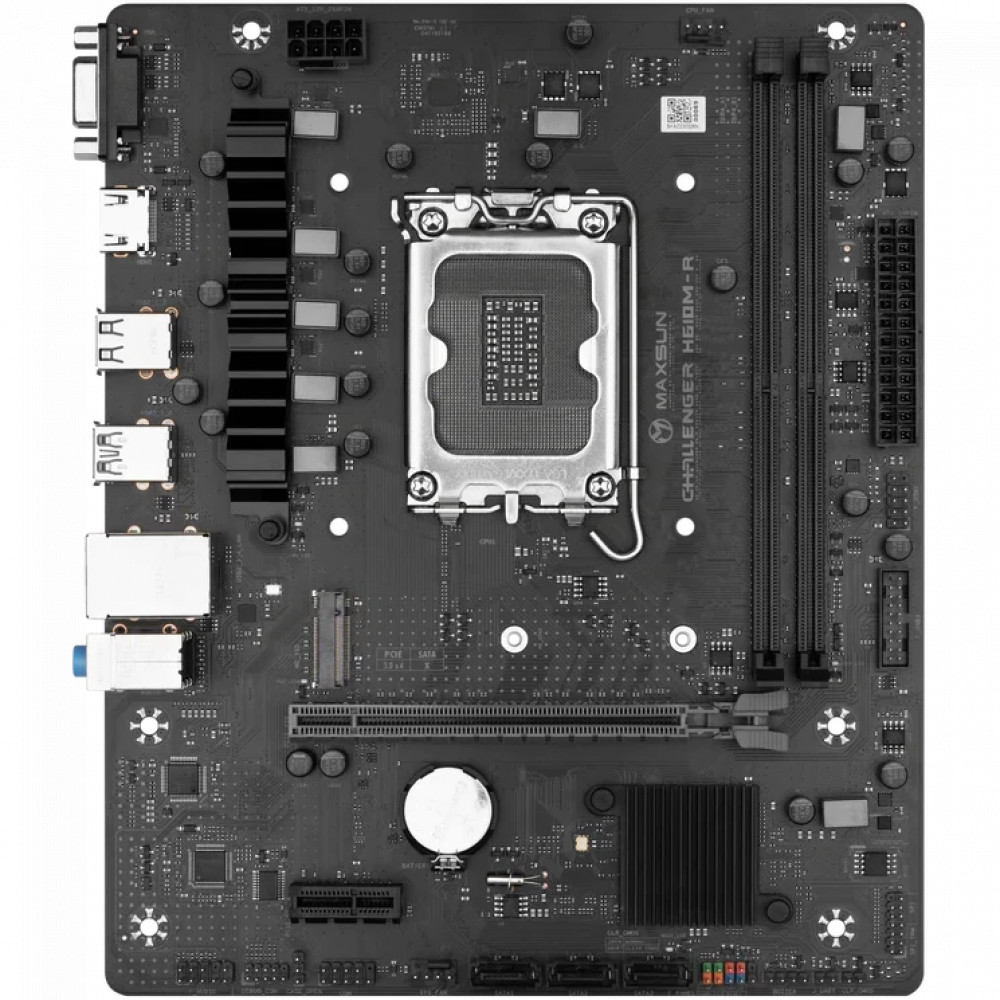 Материнская плата Maxsun Challenger H610M-R MS-Challenger H610M-R Micro-ATX, LGA 1700 - миниатюра 2