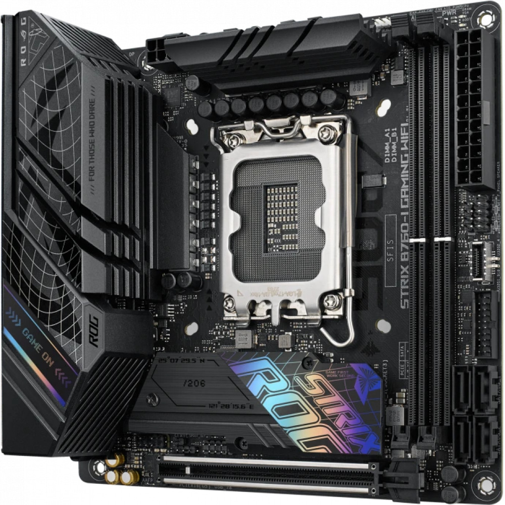 Материнская плата Asus ROG STRIX B760-I GAMING WIFI Mini-ITX, LGA 1700 - миниатюра 3