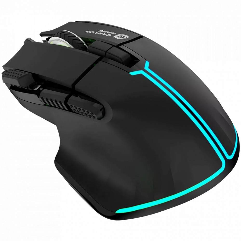 Мышь Canyon Fortnax GM-636 RGB 9buttons Wired Black CND-SGM636B Игровые, Проводная - миниатюра 2