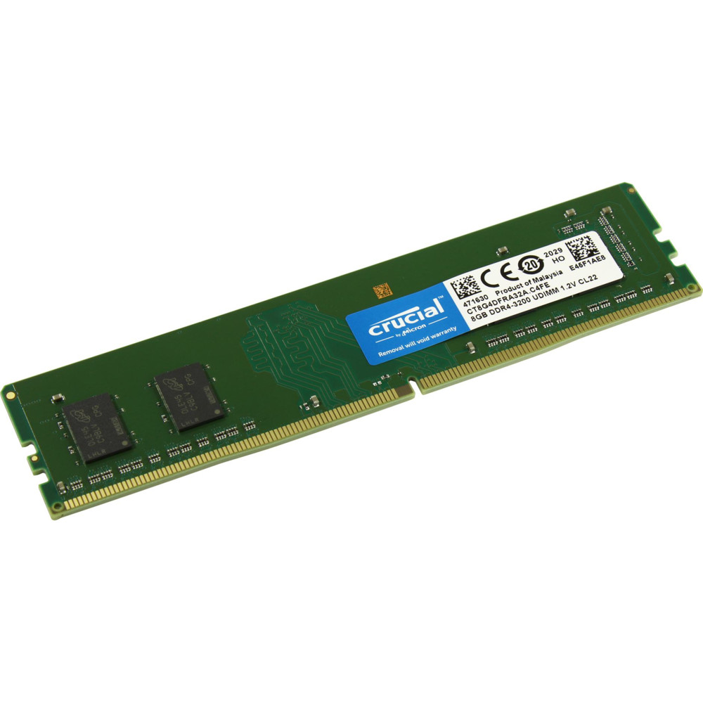 ОЗУ Crucial CT8G4DFRA32A DIMM, DDR4, 8 Гб, 3200 МГц — фото товара