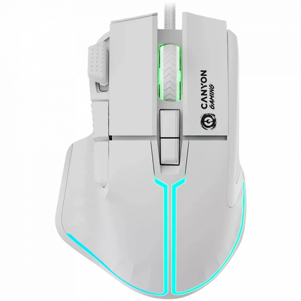 Мышь Canyon Fortnax GM-636 RGB 9buttons Wired White CND-SGM636W Игровые, Проводная — фото товара