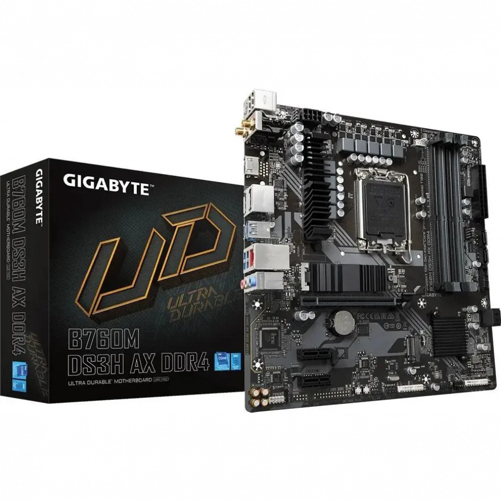 Материнская плата Gigabyte B760M DS3H AX DDR4 B760M DS3H AX DDR4 (REV 1.3) Mini-ATX, LGA 1700 - миниатюра 6