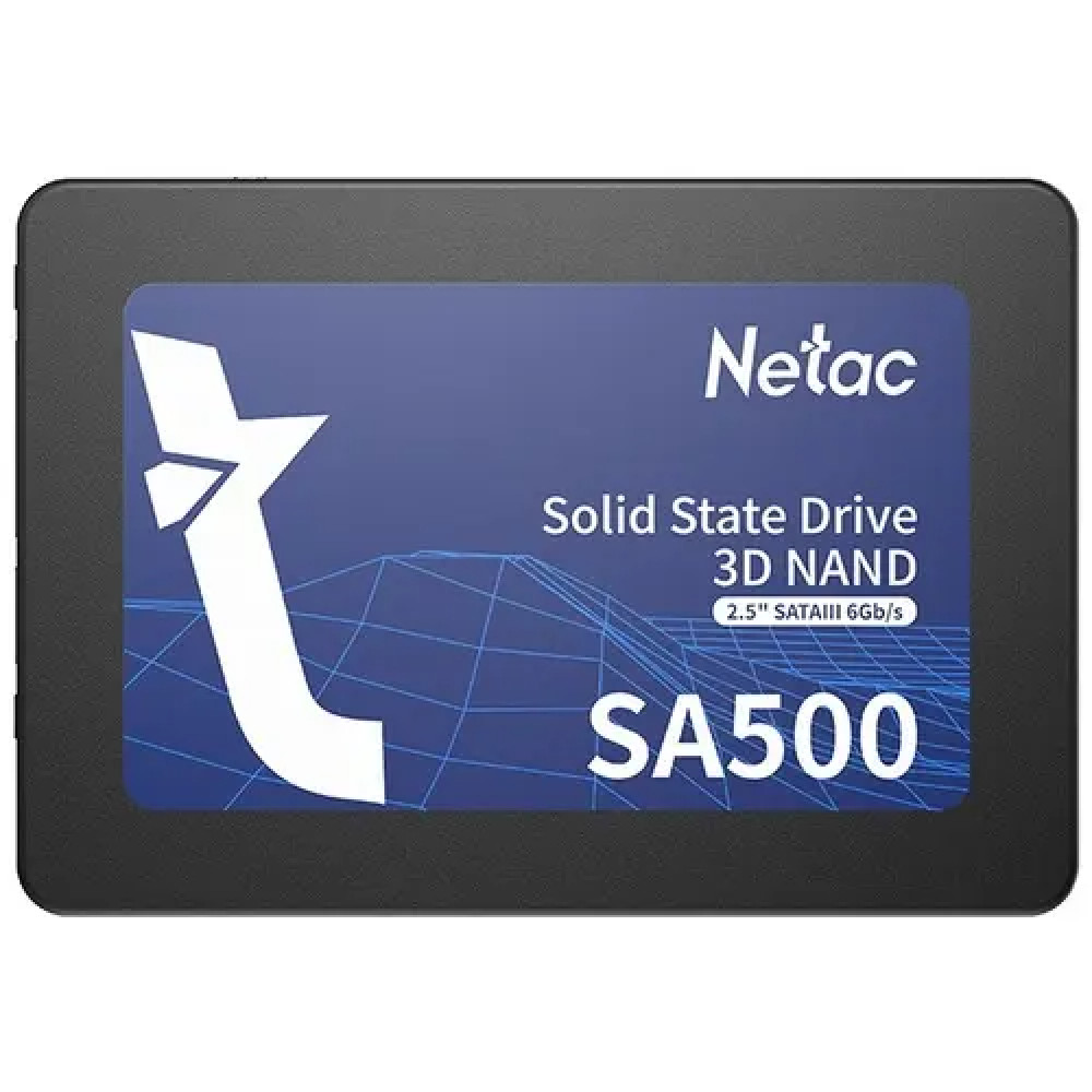 Жесткий диск Netac SA500 [NT01SA500-480-S3X] SSD (твердотельные), 480 ГБ, 2.5 дюйма, SATA — фото товара
