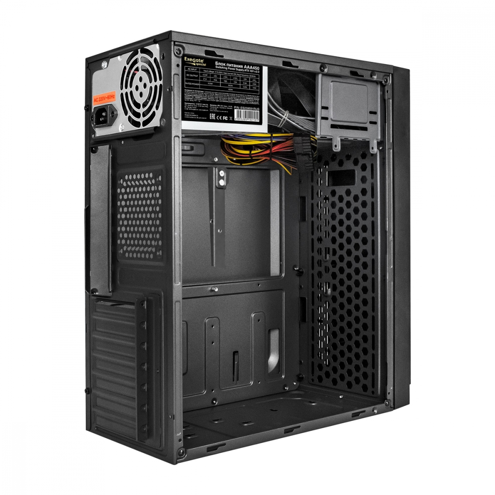 Корпус ExeGate BAA-105U2-01-AAA450 EX291147RUS Mini-Tower - миниатюра 2
