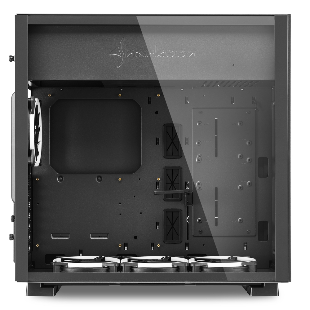 Корпус Sharkoon PURE STEEL BLACK RGB Mid-Tower - миниатюра 4