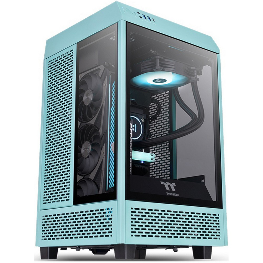 Корпус Thermaltake The Tower 100 Turquoise CA-1R3-00SBWN-00 Mini-Tower — фото товара