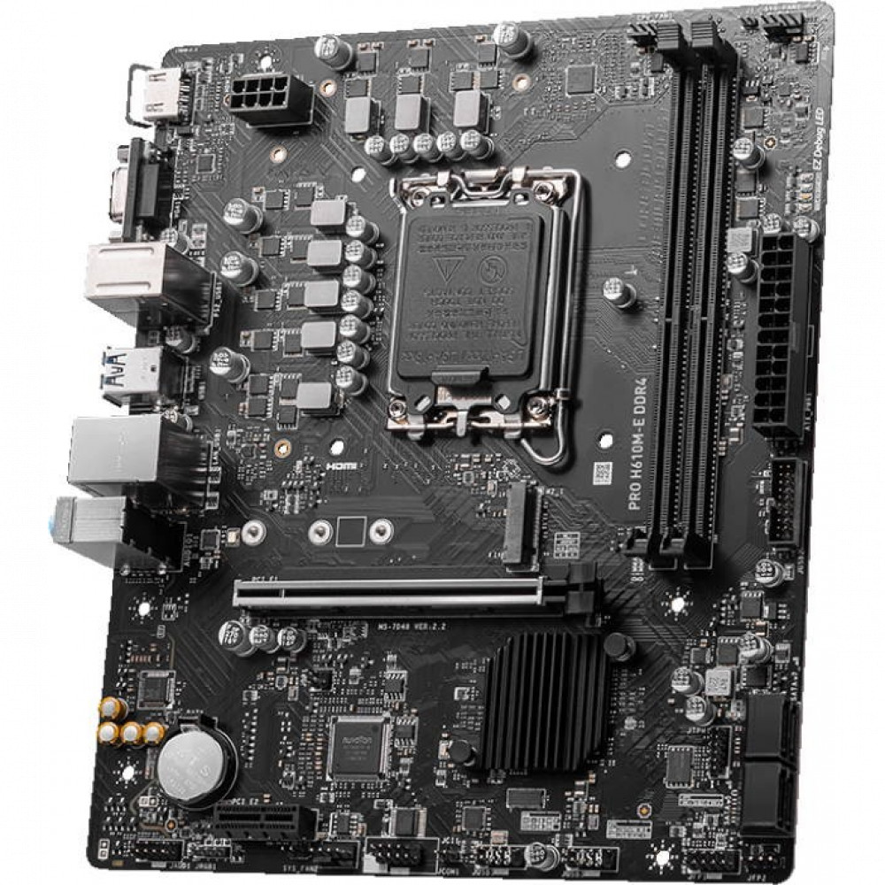 Материнская плата MSI PRO H610M-E DDR4 Micro-ATX, LGA 1700 - миниатюра 3